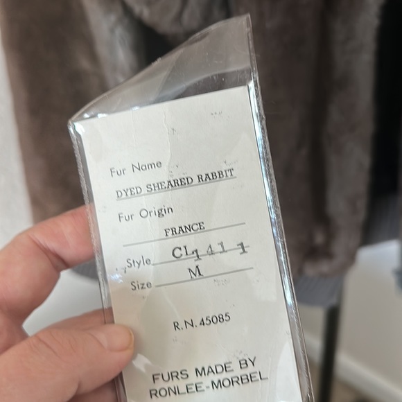 Carole Little Vintage Dyed Sheared Rabbit Jacket Size M - Picture 14 of 14